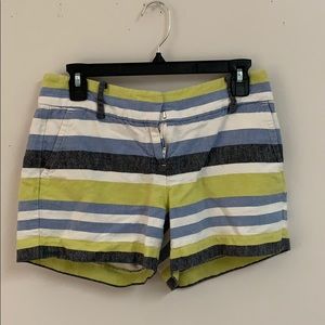 Linen Striped Shorts